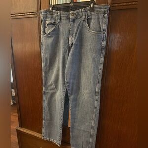 👖Wrangler Flex Men's Straight Blue Work Jeans
